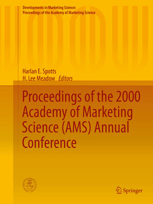 cover image of Proceedings of the 2000 Academy of Marketing Science (AMS) Annual Conference